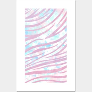 Watercolor Tiger Pattern Posters and Art
